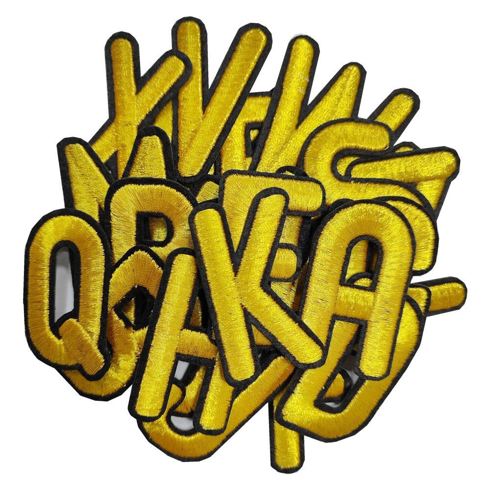 Wholesale A-Z alphabet embroidery patch